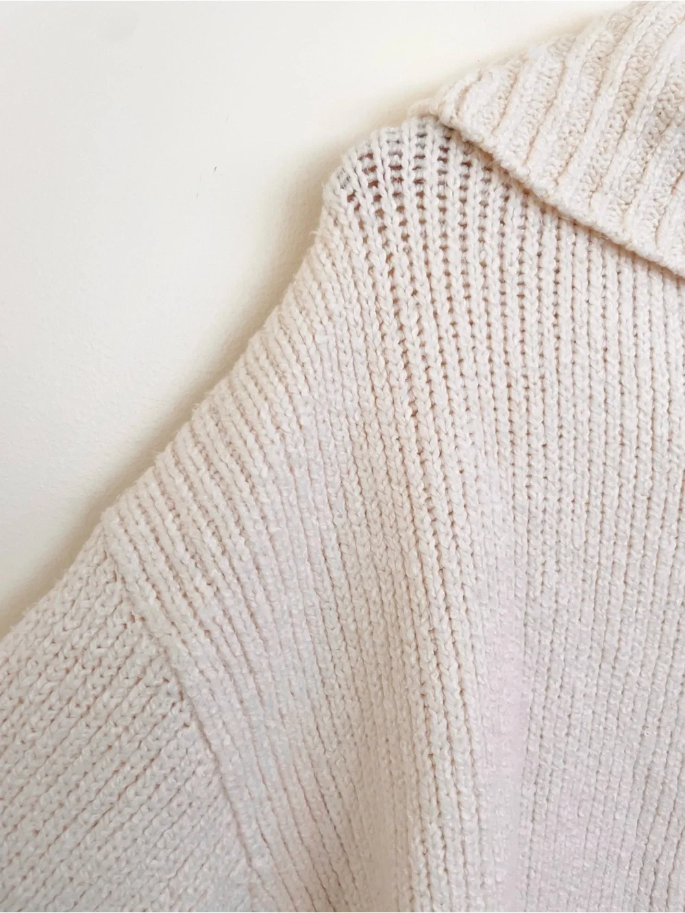 Anthropologie Pilcro Turtleneck Sweater Ivory Cream 2X Cozy Oversized Relaxed